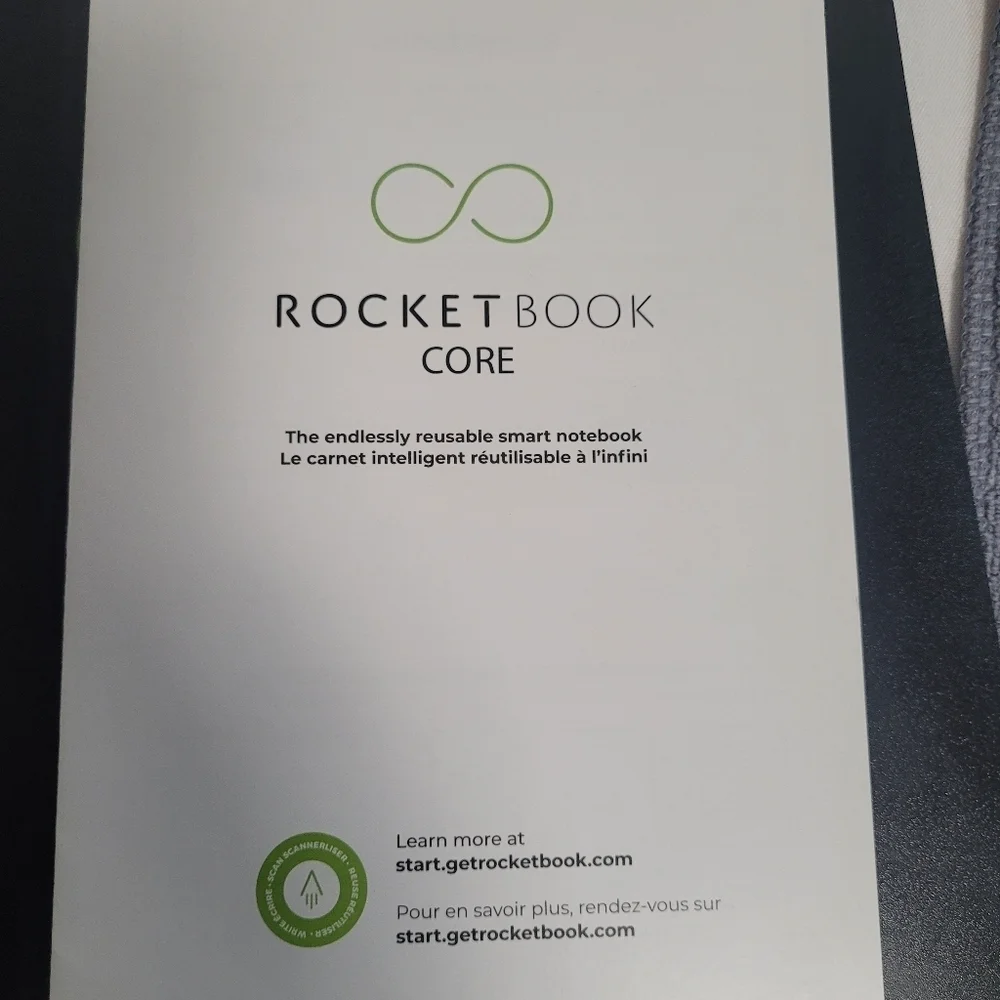 Rocketbook Core Smart Spiral Reuseable Notebook